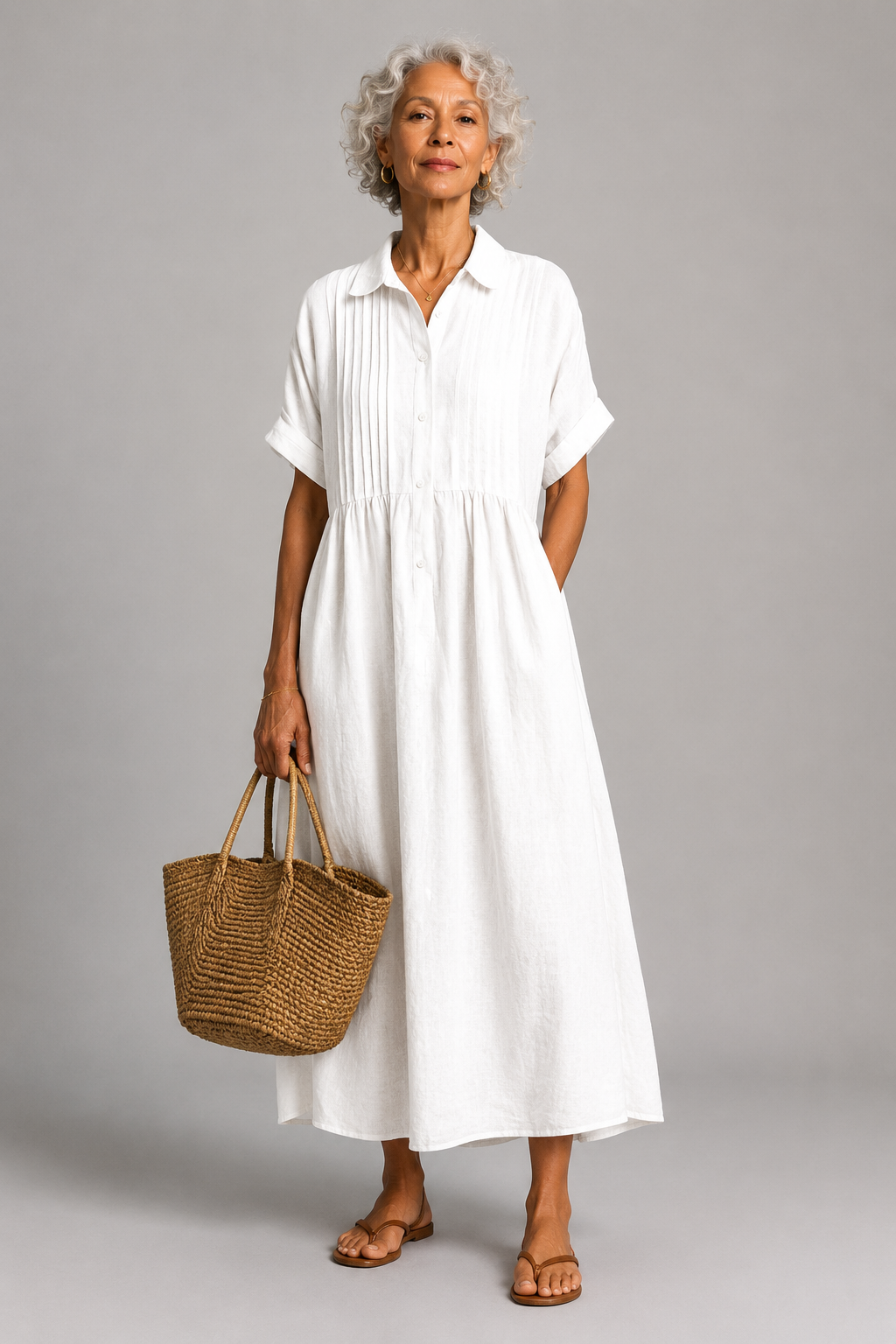 Océane – Robe longue d’été bleue