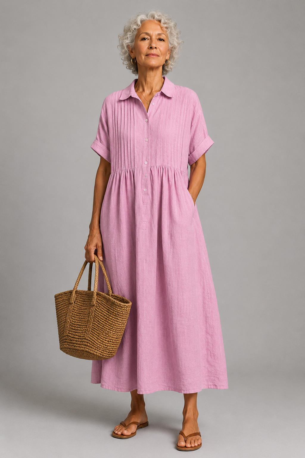 Océane – Robe longue d’été bleue